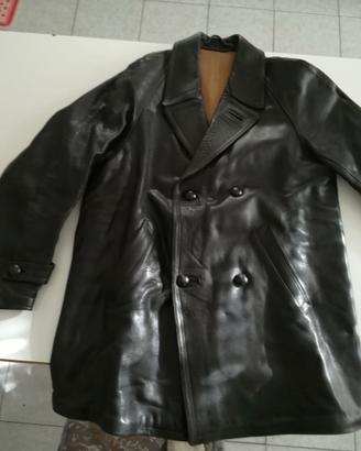 Giubbotto uomo 3/4 doppiopetto in vera pelle