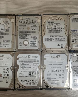 Nr. 8 Hard Disk 2,5 da 320 gb ciascuno 