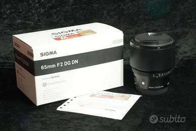 Sigma 65mm DG DN f2.0 attacco Sony E