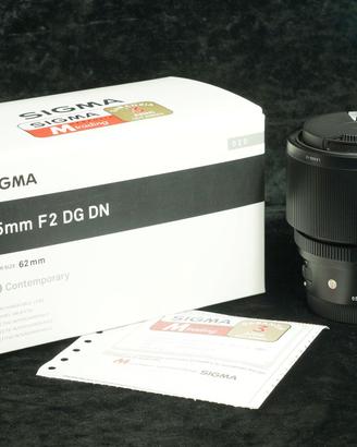 Sigma 65mm DG DN f2.0 attacco Sony E
