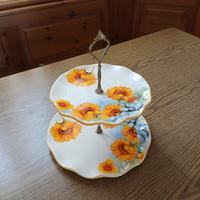 porta frutta  ceramica girasoli 