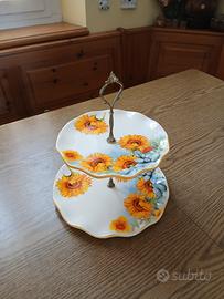 porta frutta  ceramica girasoli 