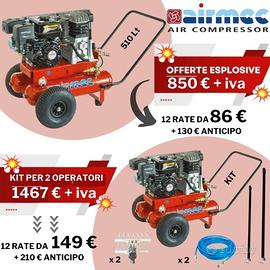 KIT RACCOLTA OLIVE AIRMEC TEB 22/510 MOTORE LONCIN