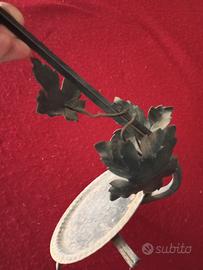 portafiori in ferro battuto 