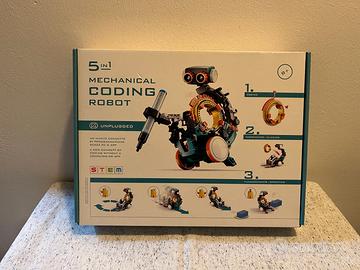 🤖 Robot Meccanico Coding 5 in 1 STEM – Nuovo
