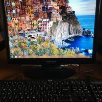 PC fisso, computer da scrivania, case, monitor