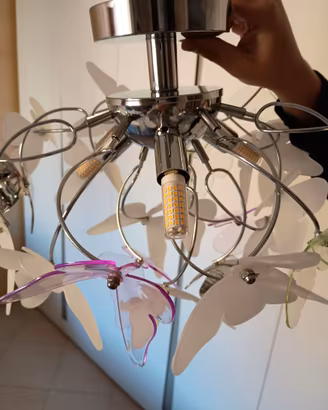 Lampadario da soffitto per bambini tema Farfalle