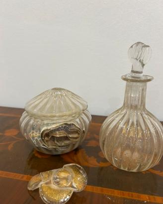 Set da toelette  in vetro murano