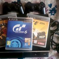SONY PLAYSTATION 3 con tre giochi e due controller