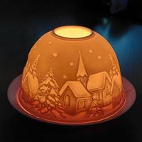 Portacandela in ceramica 