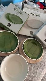 Set piatti due persone Zafferano Striche