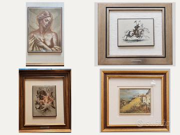 4 opere Argento Cascella Gonzaga Felisari Decca