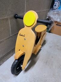 Bici a spinta Vespa in legno 