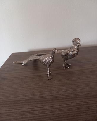 Statuette vintage pavoni