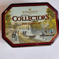 Scatola vintage W.Ø. Larsen Collector's tabacco 