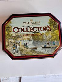 Scatola vintage W.Ø. Larsen Collector's tabacco 