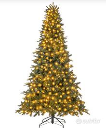 Albero di natale con luci incorporate 