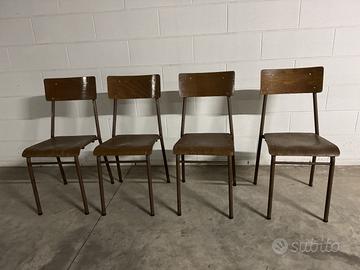 Sedie da scuola vintage