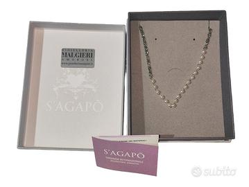 Collana in Acciaio e Perle S'Agapõ