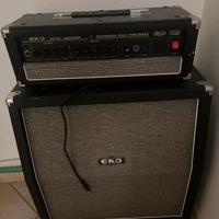 Amplificatore testata e cassa chitarra elettrica