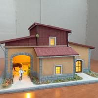 Casale/fattoria scala 1:87 per plastico ferroviari
