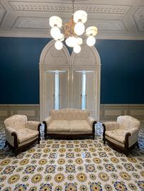 Soggiorno Completo Set Divano e 2 Poltrone Classic