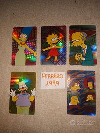 Card I Simpsons Metallizzate Ferrero 1999