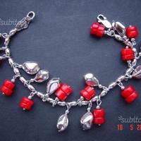 Bracciale donna SHINE' in argento e corallo