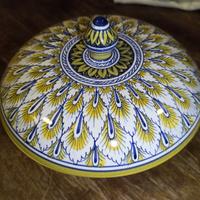 Ciotola, zuppiera con coperchio Deruta.