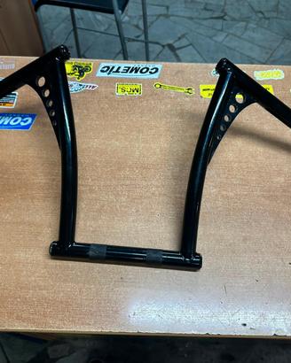 MANUBRIO CUSTOM WINDOW BAR / Z-BAR CON GUSSET FORR