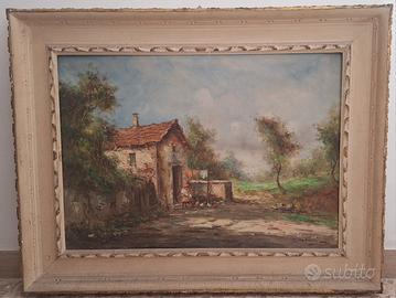quadro con casa in campagna