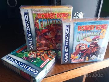 DONKEY KONG COUNTRY 1-2-3 BOXATI MANUALI ORIGINALI