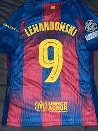 Maglia home barcellona  25/26- lewandowski 9