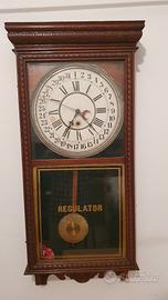 Antico Orologio Regolatore a Muro con Calendario
