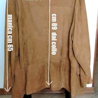 Giacca in pelle scamosciata