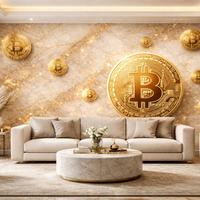 Carta da parati Bitcoin-06 soggiorno 290x500