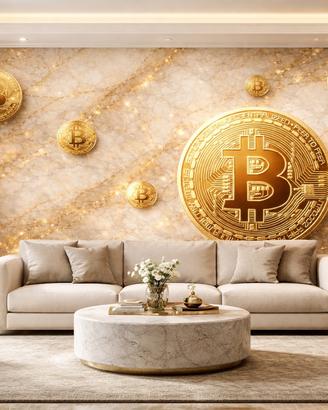 Carta da parati Bitcoin-06 soggiorno 290x500