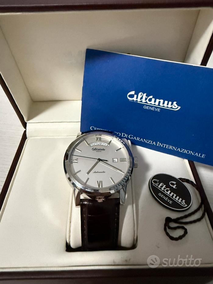 Montre Altanus 7767NB3 Pour Homme - Mécanique Manuelle - Acier Inoxydable - Garantie Italie
