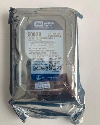 HARD DISK WD 500 GB NUOVO