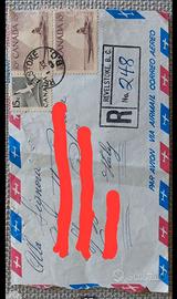 Busta affrancata posta aerea canadese