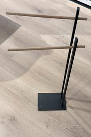 Piantana nera / legno