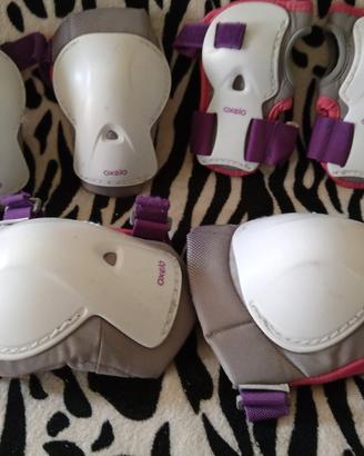 set 3x2 protezioni oxelo per roller con casco