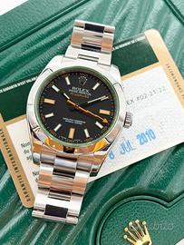 Rolex Milgauss Vetro Verde, Full set, Si Permute