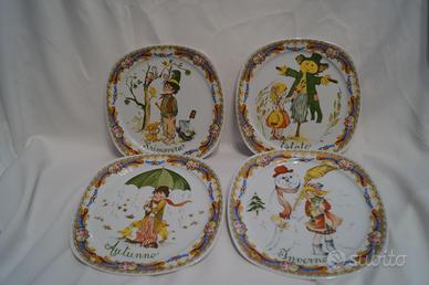piatti decorativi quattro stagioni Limoges