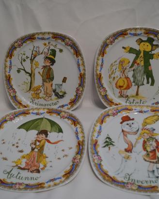 piatti decorativi quattro stagioni Limoges