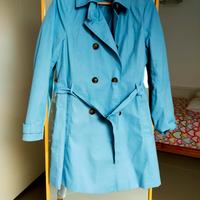 Trench Stradivarius azzurro 