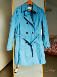 Trench Stradivarius azzurro 