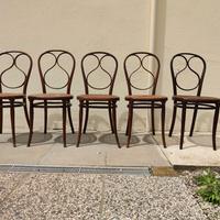 5 sedie Thonet nr 1 del 1865 circa 