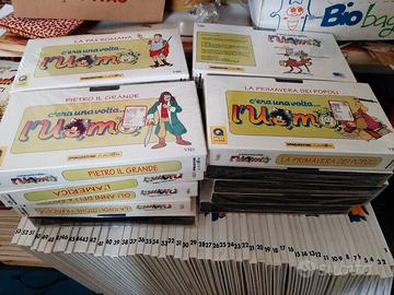 C'ERA UNA VOLTA... L'UOMO - 53 LIBRI e 20 VHS