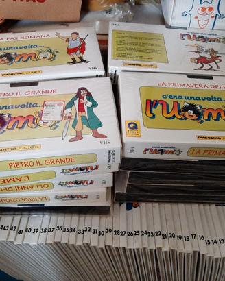 C'ERA UNA VOLTA... L'UOMO - 53 LIBRI e 20 VHS